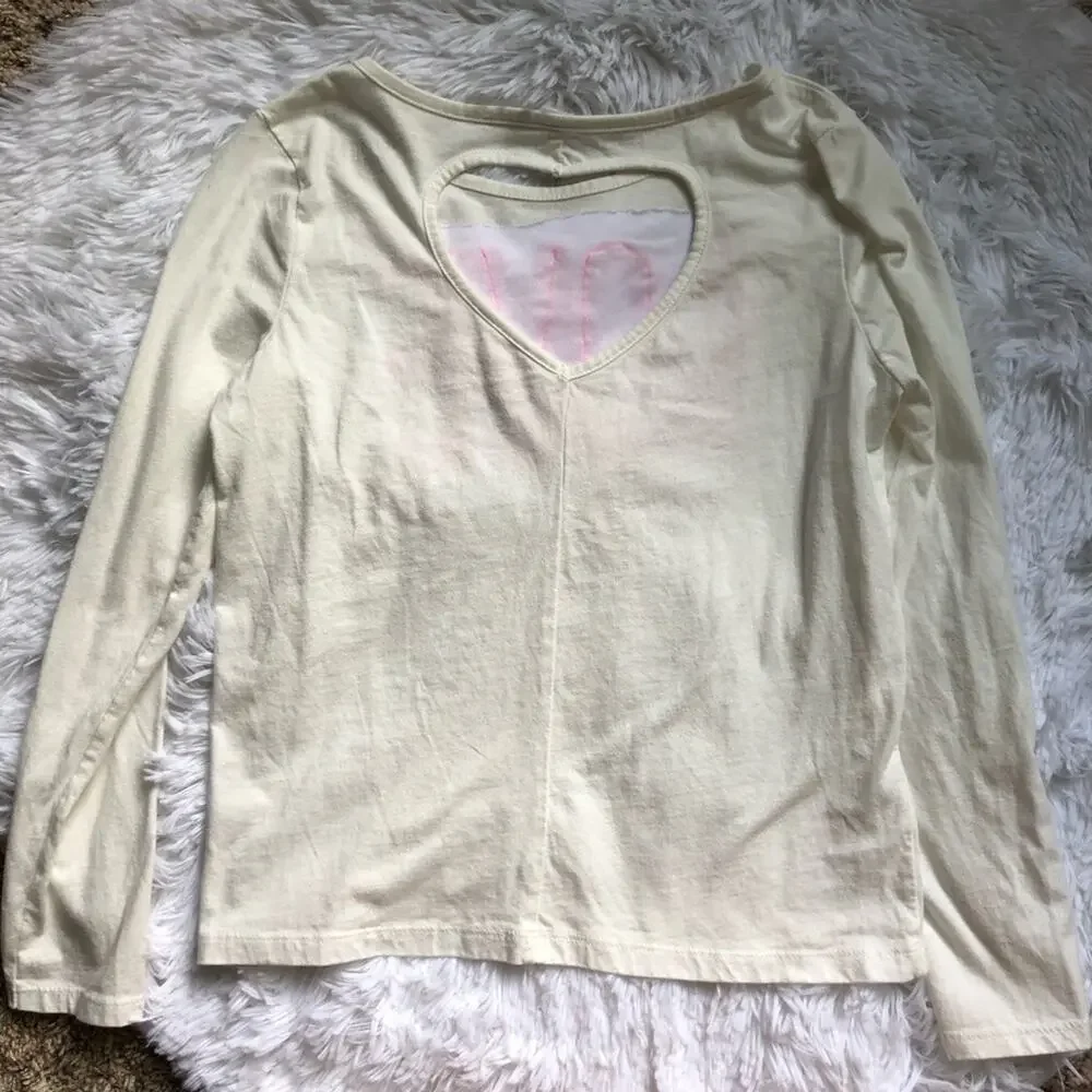 THE CHILDREN’S PLACE • Heart Ruffle Love Long Sleeve Graphic Tee